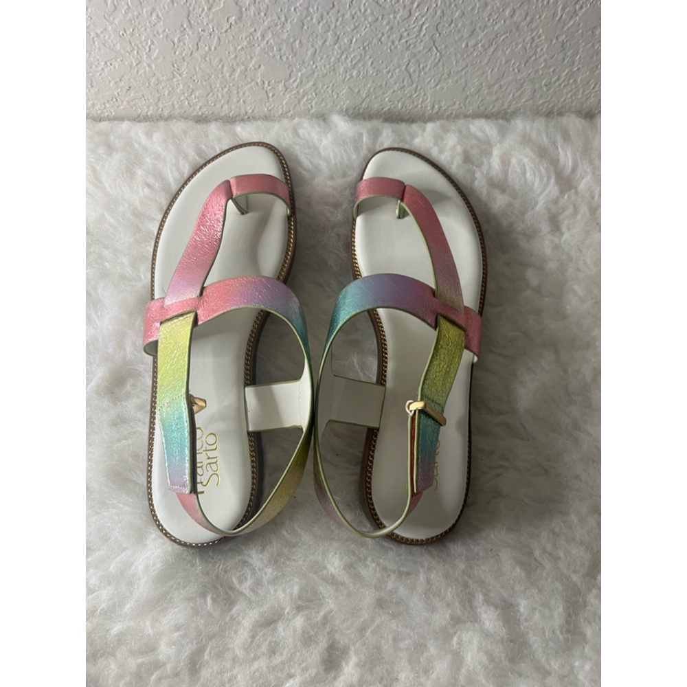 Franco Sarto Gensi Sandals Iridescent Multicolored Women Size 10M